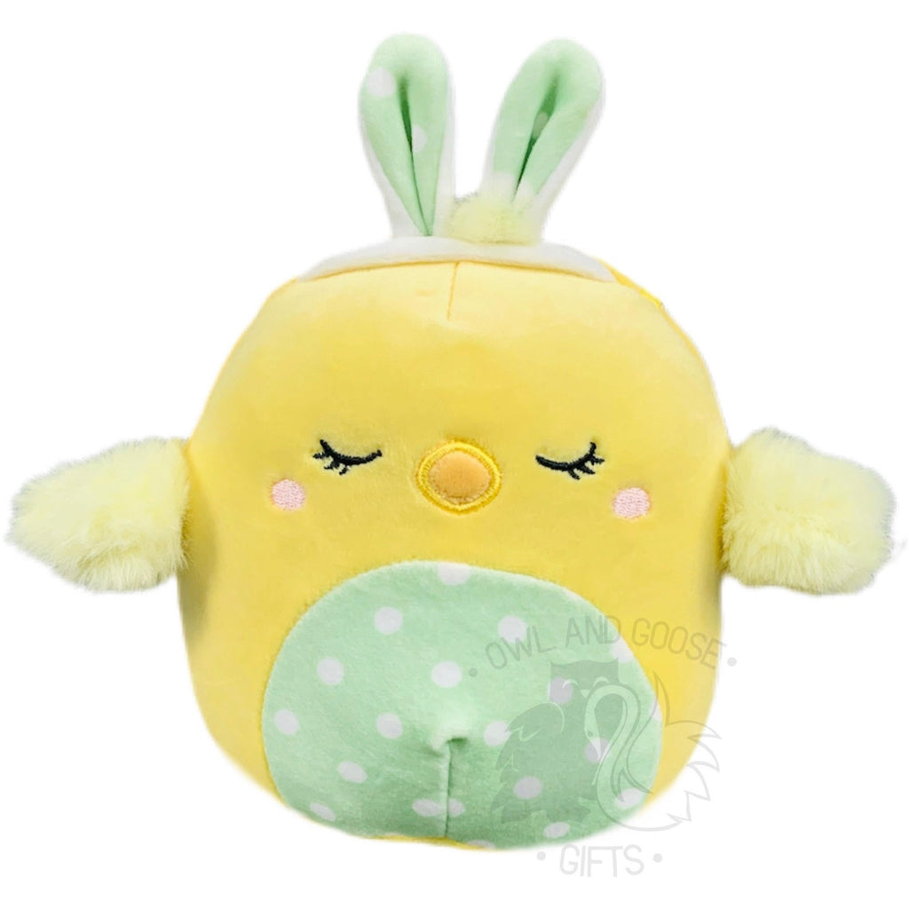 Squishmallow 5 Inch Aimee the Chick with Ears Easter Plush Toy - Owl & Goose Gifts