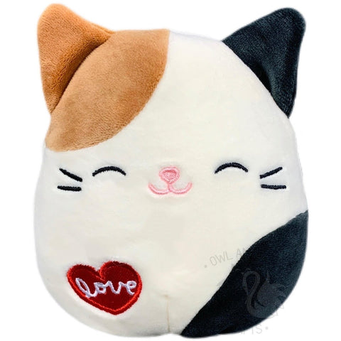 Squishmallow 5 Inch Cam the Cat Valentine Plush Toy - Owl & Goose Gifts