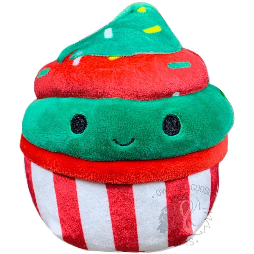 Squishmallow 5 Inch Chantal the Cupcake Christmas Plush Toy - Owl & Goose Gifts