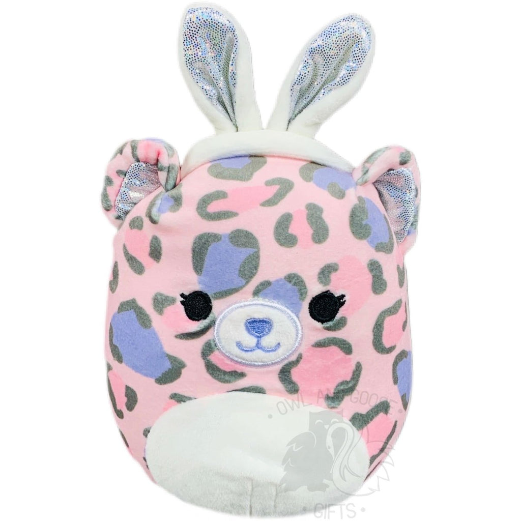 Squishmallow 5 Inch Dallas the Leopard with Ears Easter Plush Toy - Owl & Goose Gifts