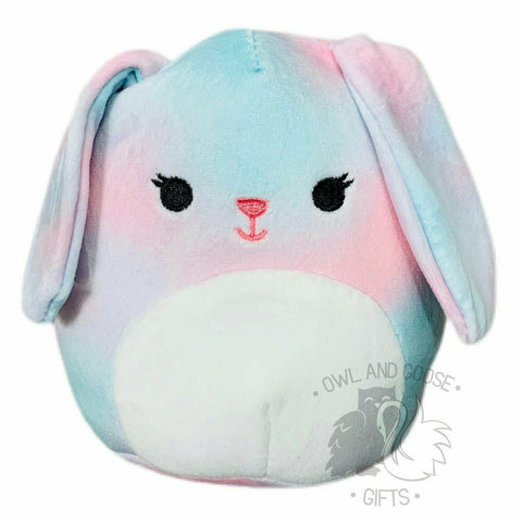 Squishmallow 5 Inch Eliana the Tie Dye Bunny Easter Plush Toy - Owl & Goose Gifts