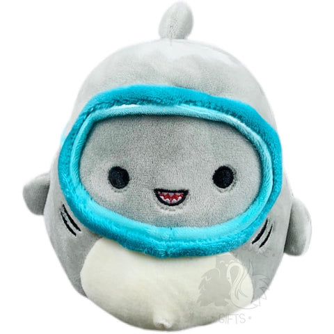 Squishmallow 5 Inch Gordon the Shark with Goggles Plush Toy - Owl & Goose Gifts