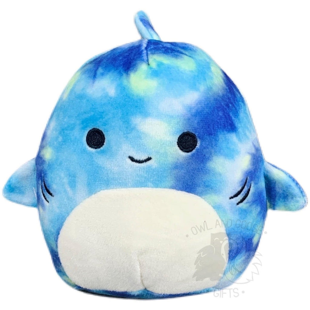 Squishmallow 5 Inch Luther the Shark Plush Toy - Owl & Goose Gifts