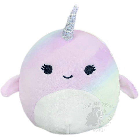 Squishmallow 5 Inch Marianovella the Narwhal Plush Toy - Owl & Goose Gifts