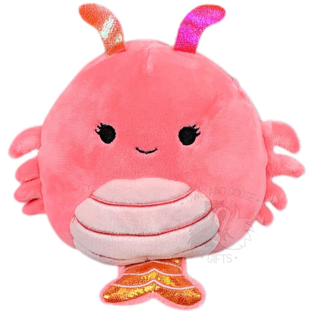 Squishmallow 5 Inch Simone the Shrimp Plush Toy - Owl & Goose Gifts