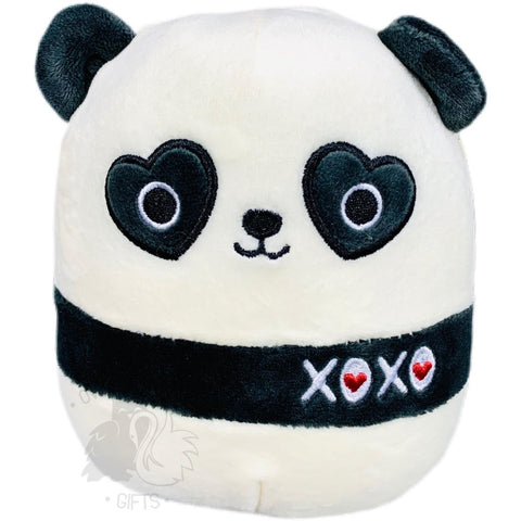 Squishmallow 5 Inch Stanley the Panda Valentine Plush Toy - Owl & Goose Gifts