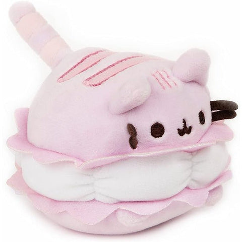 Pusheen 4 Inch Pink Macaron Cookie Plush Toy - Owl & Goose Gifts