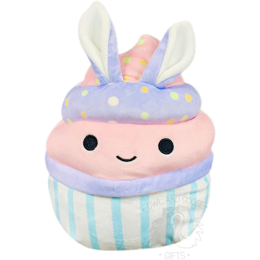 Squishmallow 8 Inch Aligail the Cupcake with Ears Easter Plush Toy - Owl & Goose Gifts
