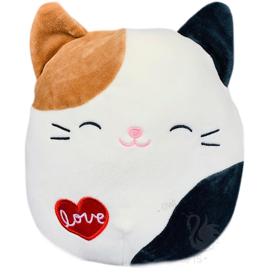 Squishmallow 8 Inch Cam the Cat Valentine Plush Toy - Owl & Goose Gifts