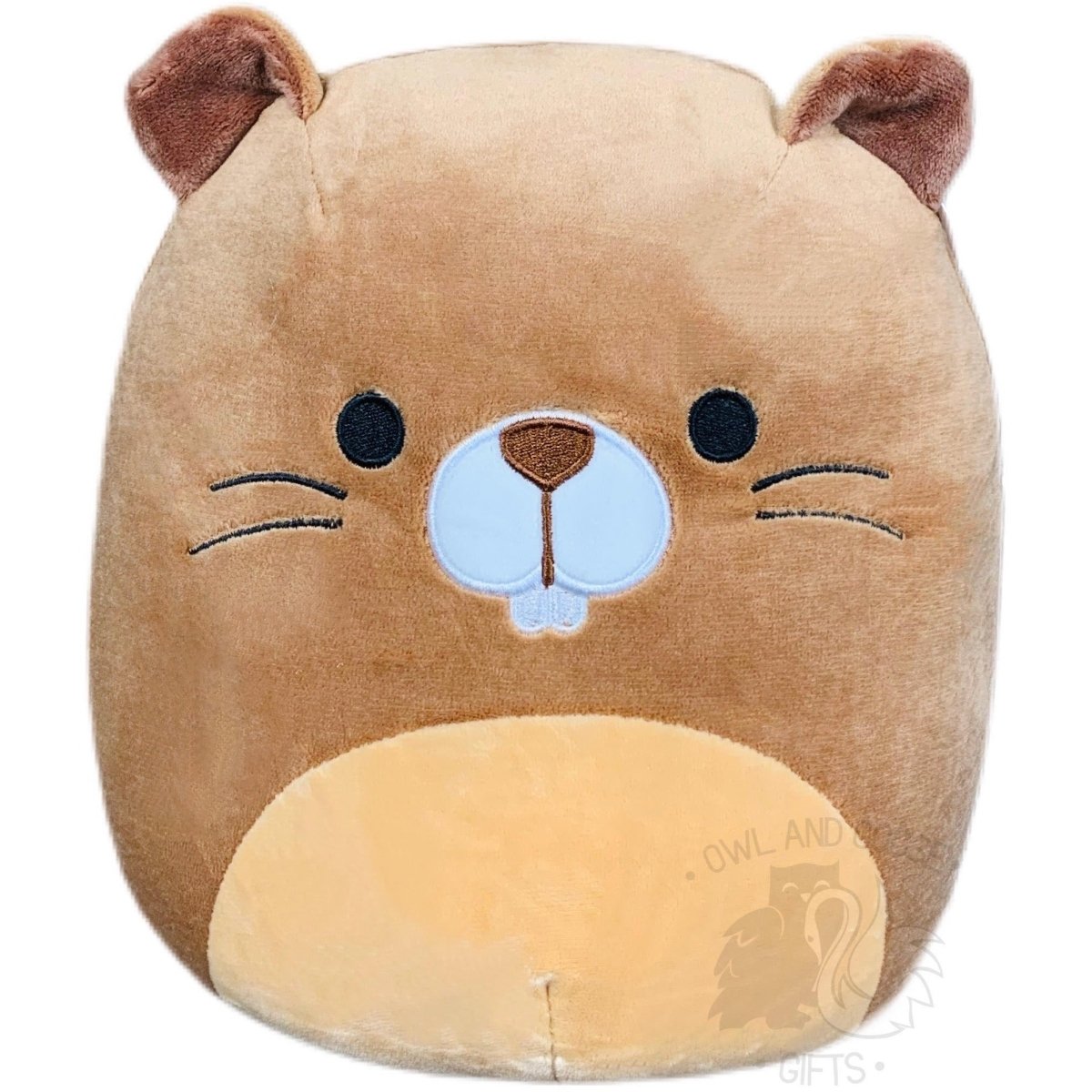 Squishmallow 8 Inch Chip the Beaver Plush Toy - Owl & Goose Gifts