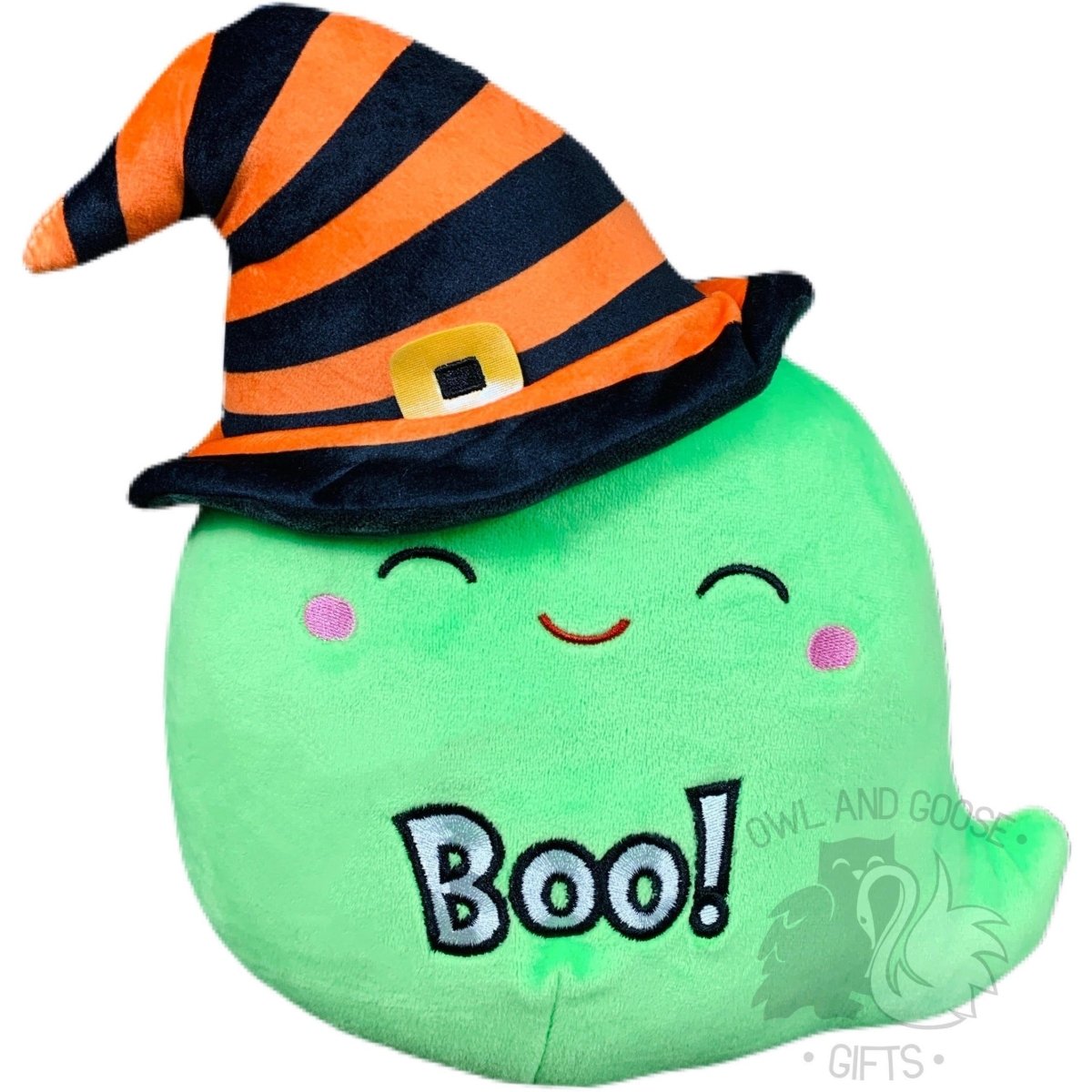 Squishmallow 8 Inch Jeurgen the Ghost Halloween Plush Toy - Owl & Goose Gifts