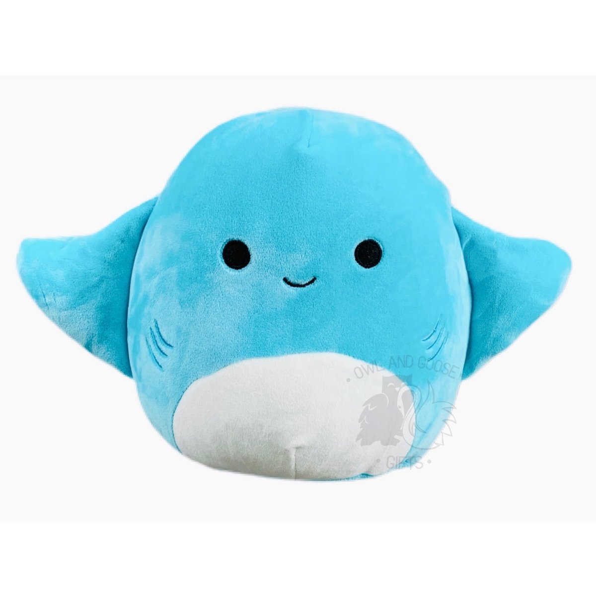 Squishmallow 8 Inch Maggie the Blue Stingray Plush Toy - Owl & Goose Gifts