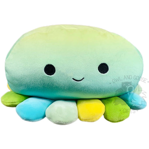Squishmallow 8 Inch Oldin the Octopus Blue/Green/Yellow Stackable Plush Toy - Owl & Goose Gifts