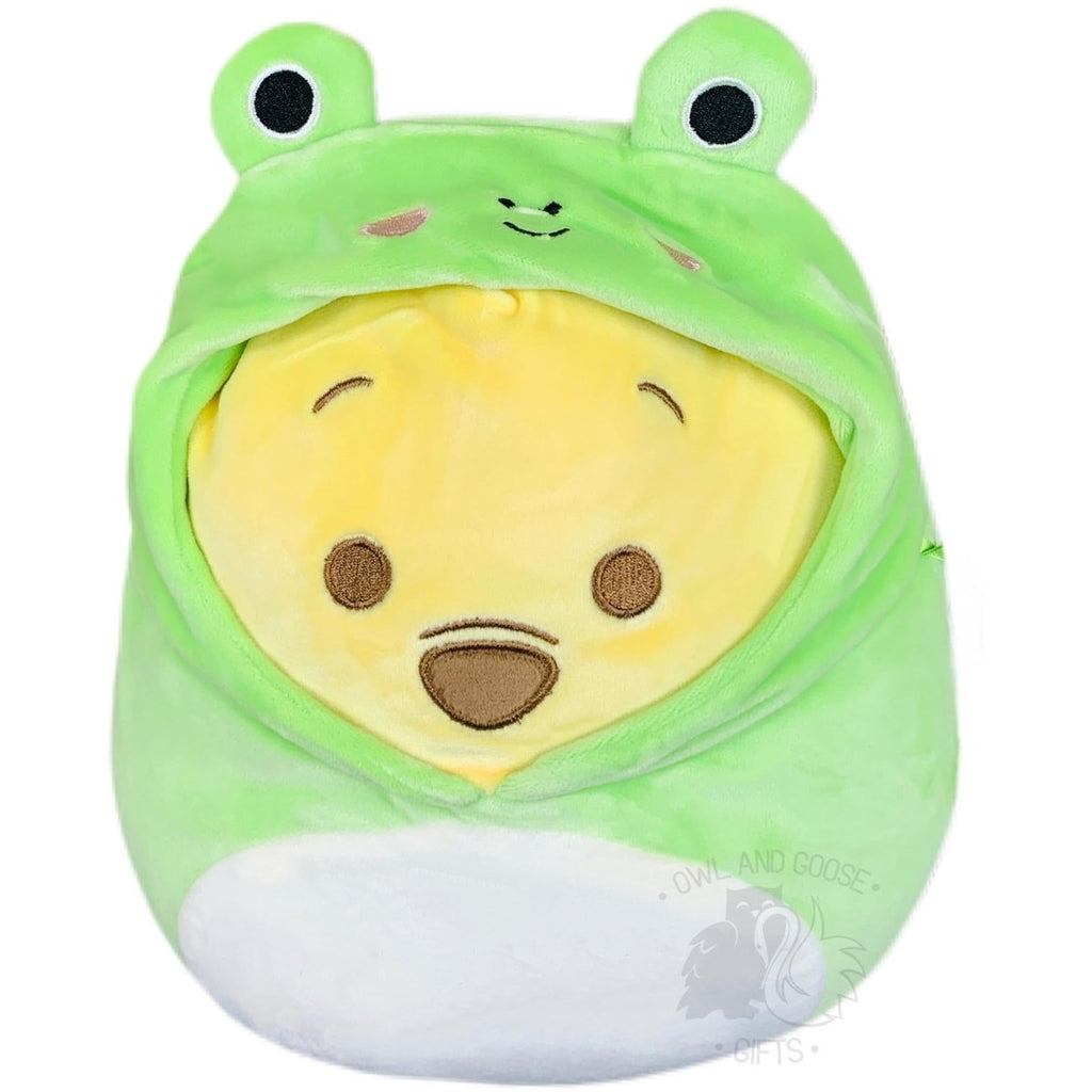 Squishmallow 8 Inch Winnie the Pooh Peeking Pooh in Frog Costume Plush Toy - Owl & Goose Gifts