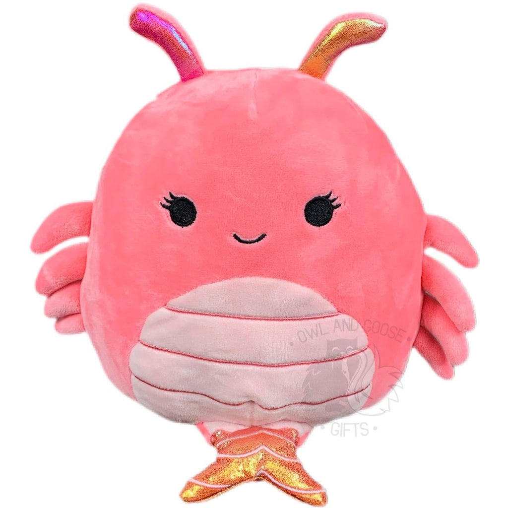 Squishmallow 8 Inch Simone the Shrimp Plush Toy - Owl & Goose Gifts
