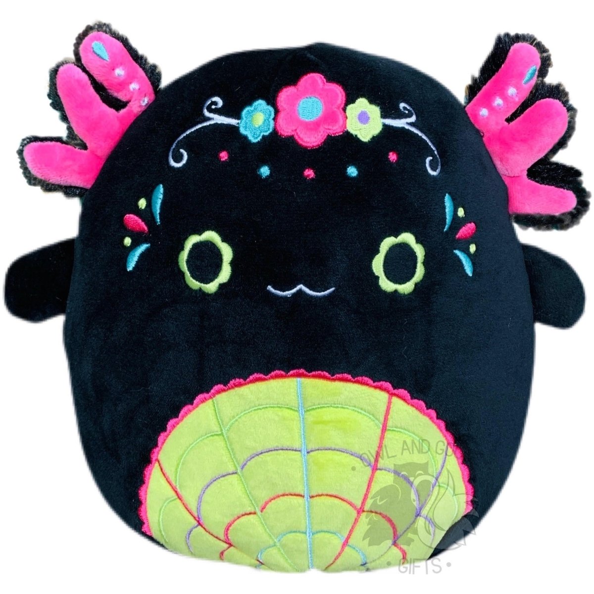 Squishmallow 8 Inch Siobhan the Axolotl Day of the Dead Plush Toy - Owl & Goose Gifts