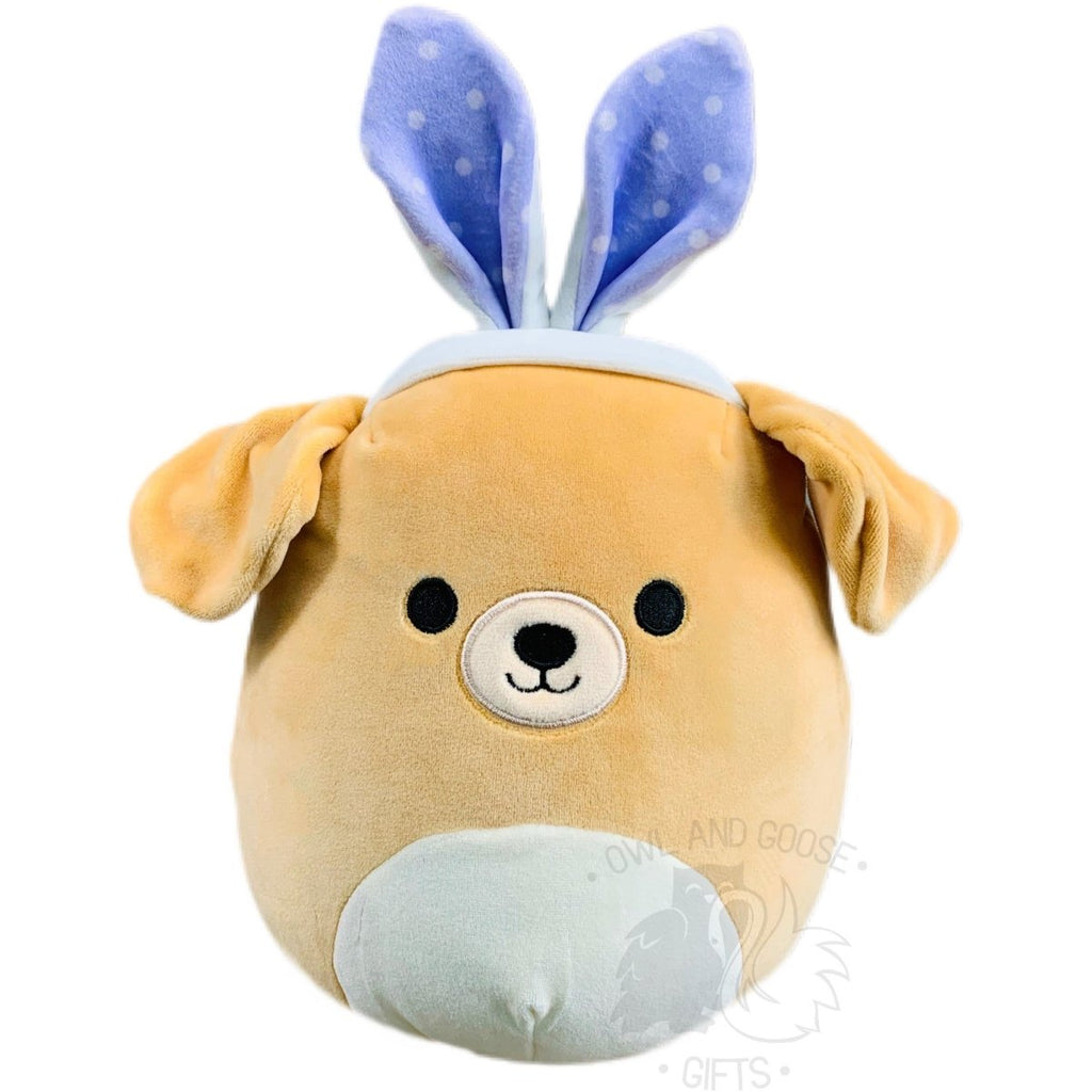 Squishmallow 8 Inch Stevon the Dog with Ears Easter Plush Toy - Owl & Goose Gifts