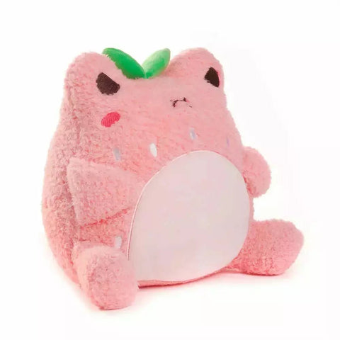 Cuddle Barn 9 Inch Wawa the Strawberry Frog Kawaii Plush Toy - Owl & Goose Gifts