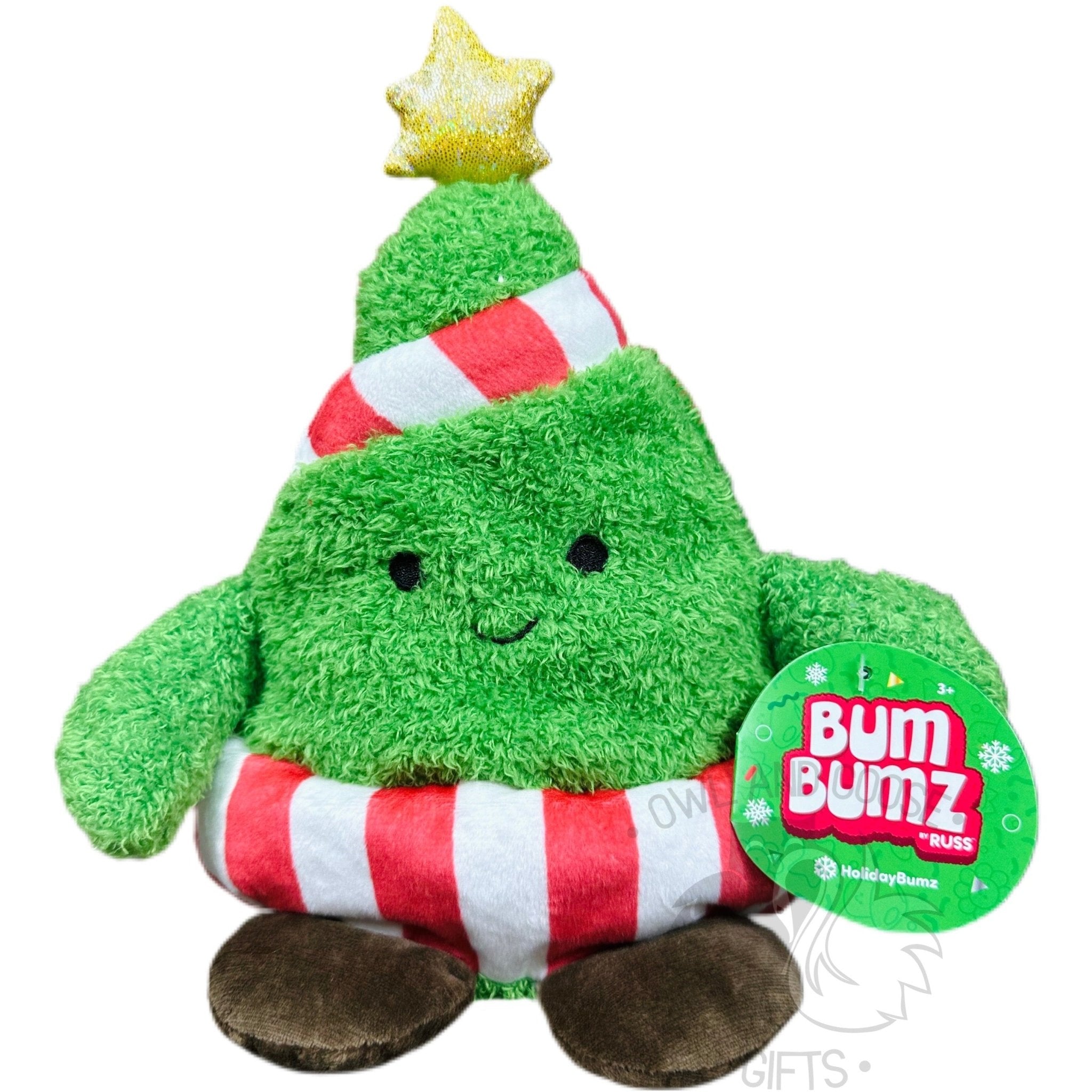 Bumbumz 7.5 Inch Tinsel the Tree Plush Toy - Owl & Goose Gifts