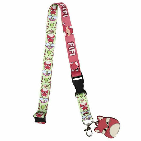Squishmallow Fifi the Fox Lanyard - One Size - Owl & Goose Gifts