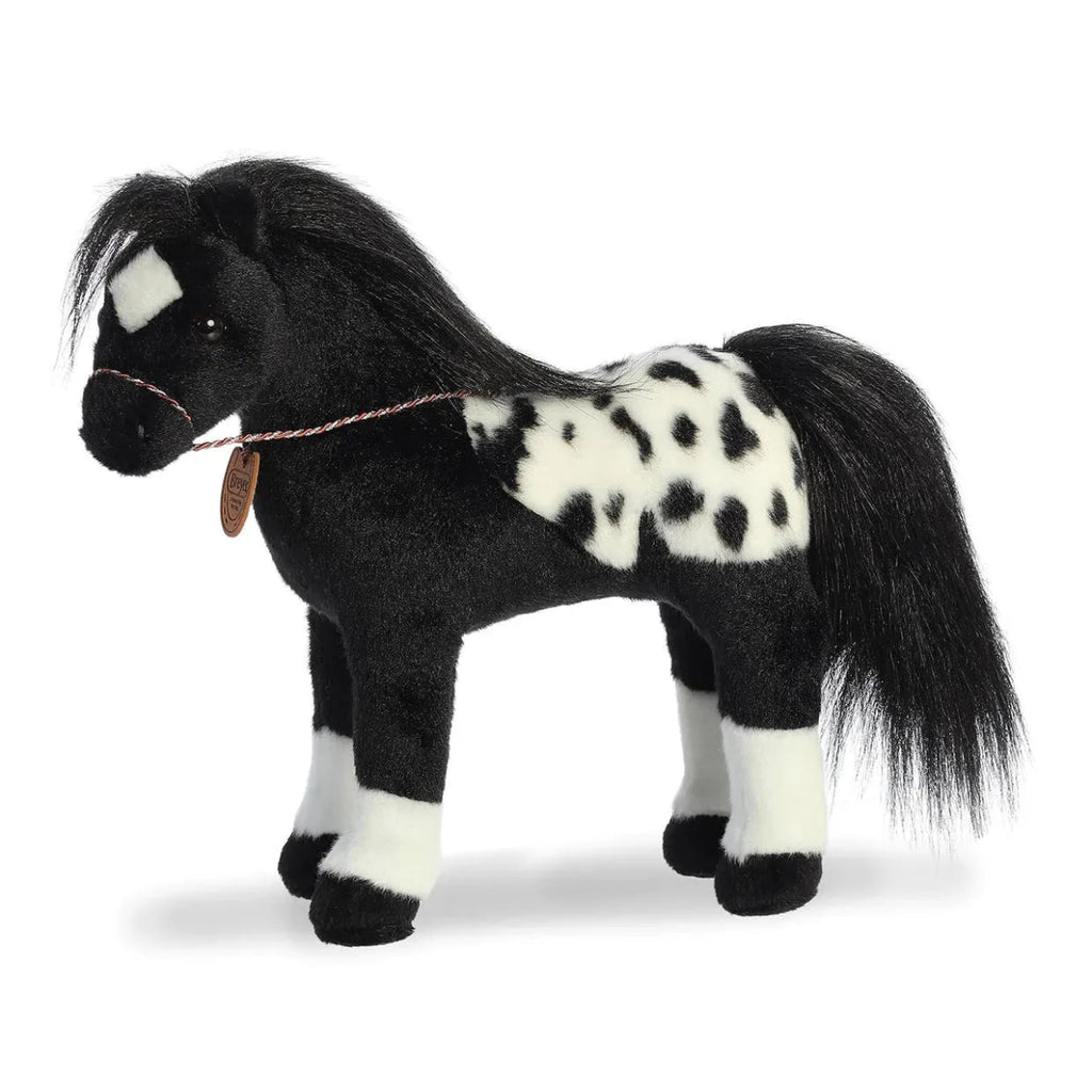 Breyer Showstoppers 13 Inch Black Appaloosa Horse Plush Toy - Owl & Goose Gifts