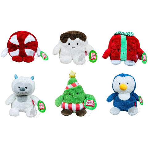 Bumbumz 7.5 Inch Holiday Bumz Set of 6 - Penelope, Marci, Gabrielle, Yano, Tinsel, Paulo - Owl & Goose Gifts