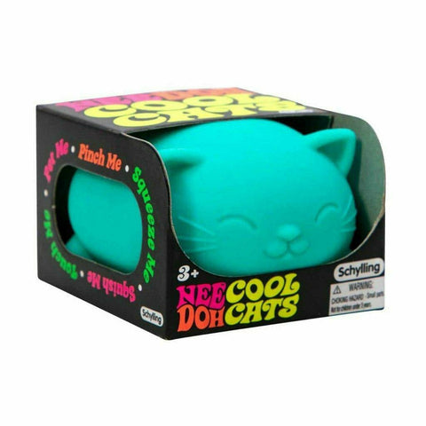 Nee Doh Cool Cats 2.5 Inch Squish Ball Fidget Toy - Owl & Goose Gifts