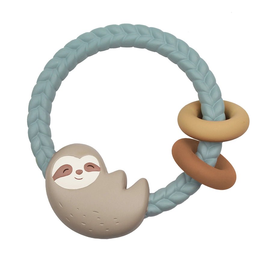 Itzy Ritzy Ritzy Rattle™ Sloth Silicone Teether Rattle - Owl & Goose Gifts