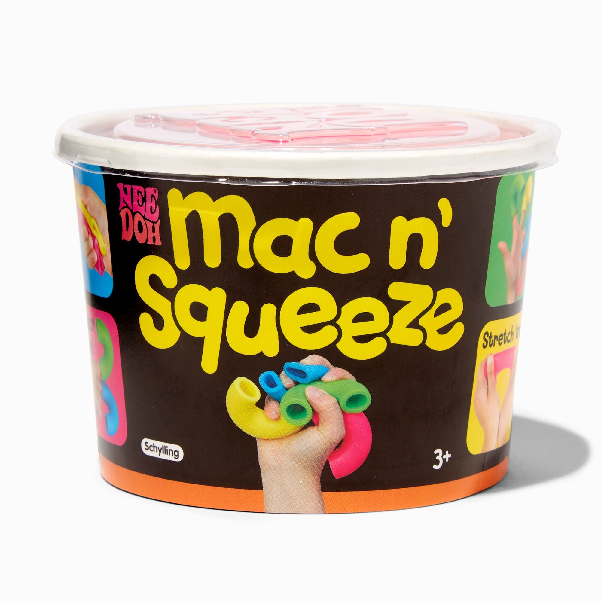 Nee Doh Mac N Squeeze 3 Inch Squish Fidget Toy - Contains 4 Noodles ...