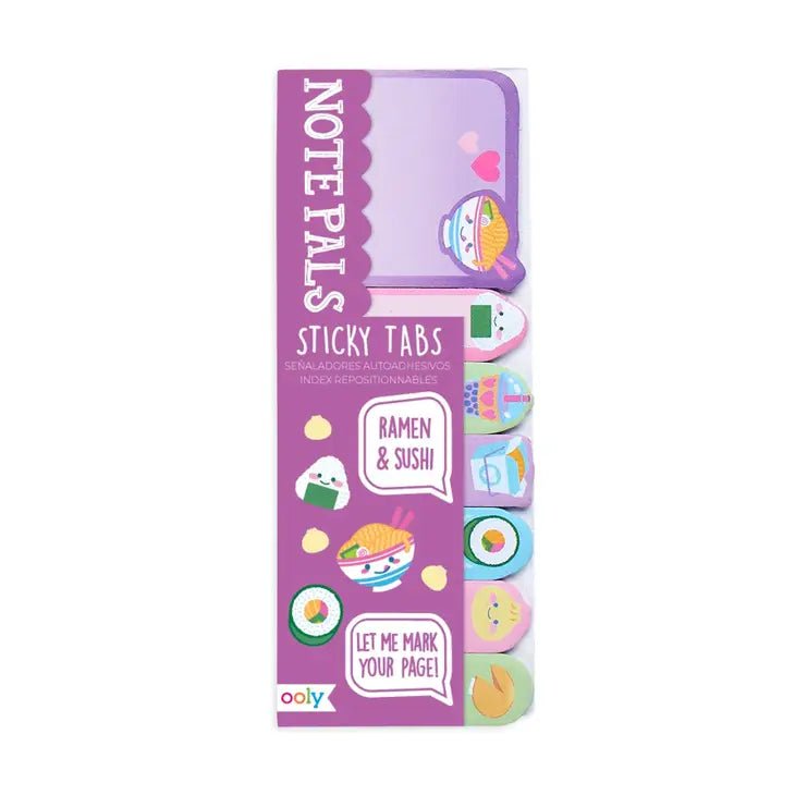 Ooly Note Pals Sticky Tabs - Ramen and Sushi - Owl & Goose Gifts