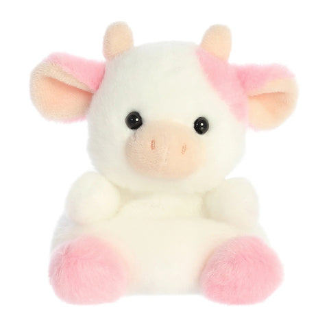 Palm Pals 5 Inch Belle the Strawberry Cow Plush Toy - Owl & Goose Gifts