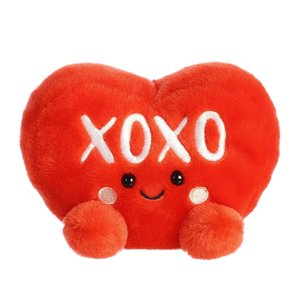 Palm Pals 5 Inch Candy Hearts XOXO Red Valentine Plush Toy - Owl & Goose Gifts