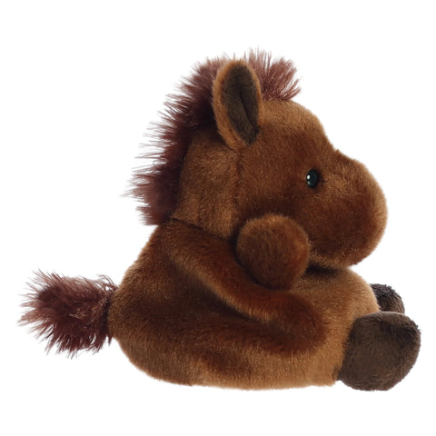 Palm Pals 5 Inch Truffle the Brown Horse Plush Toy - Owl & Goose Gifts