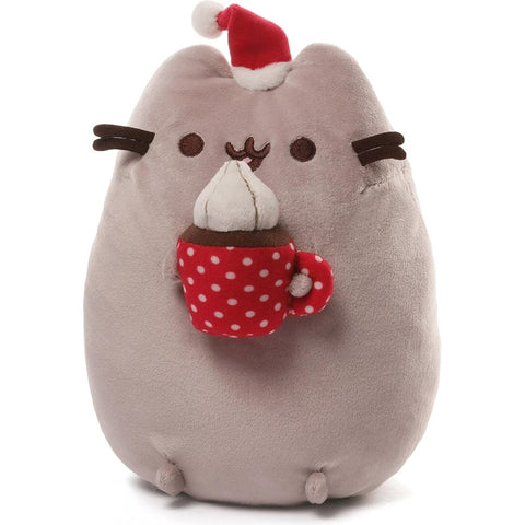 Pusheen 9.5 Inch Hot Chocolate Christmas Plush Toy - Owl & Goose Gifts