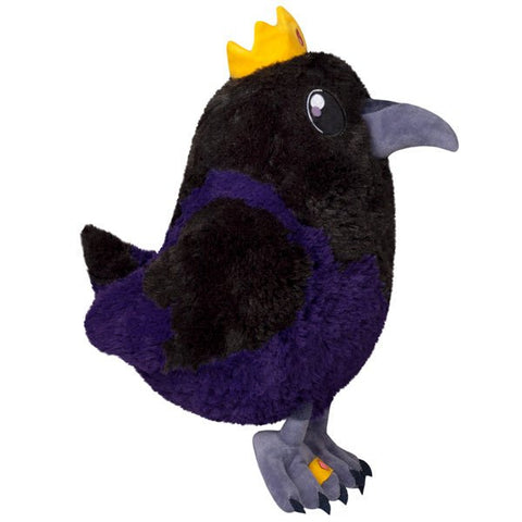 Squishable 7 Inch Mini King Raven Plush Toy - Owl & Goose Gifts