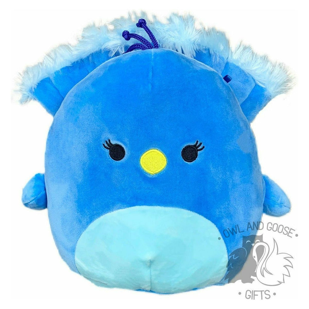 Squishmallow 8 Inch Priscilla the Peacock Plush Toy - Owl & Goose Gifts