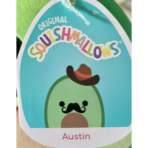 Squishmallow 7 Inch Austin the Avocado Boy Plush Toy - Owl & Goose Gifts