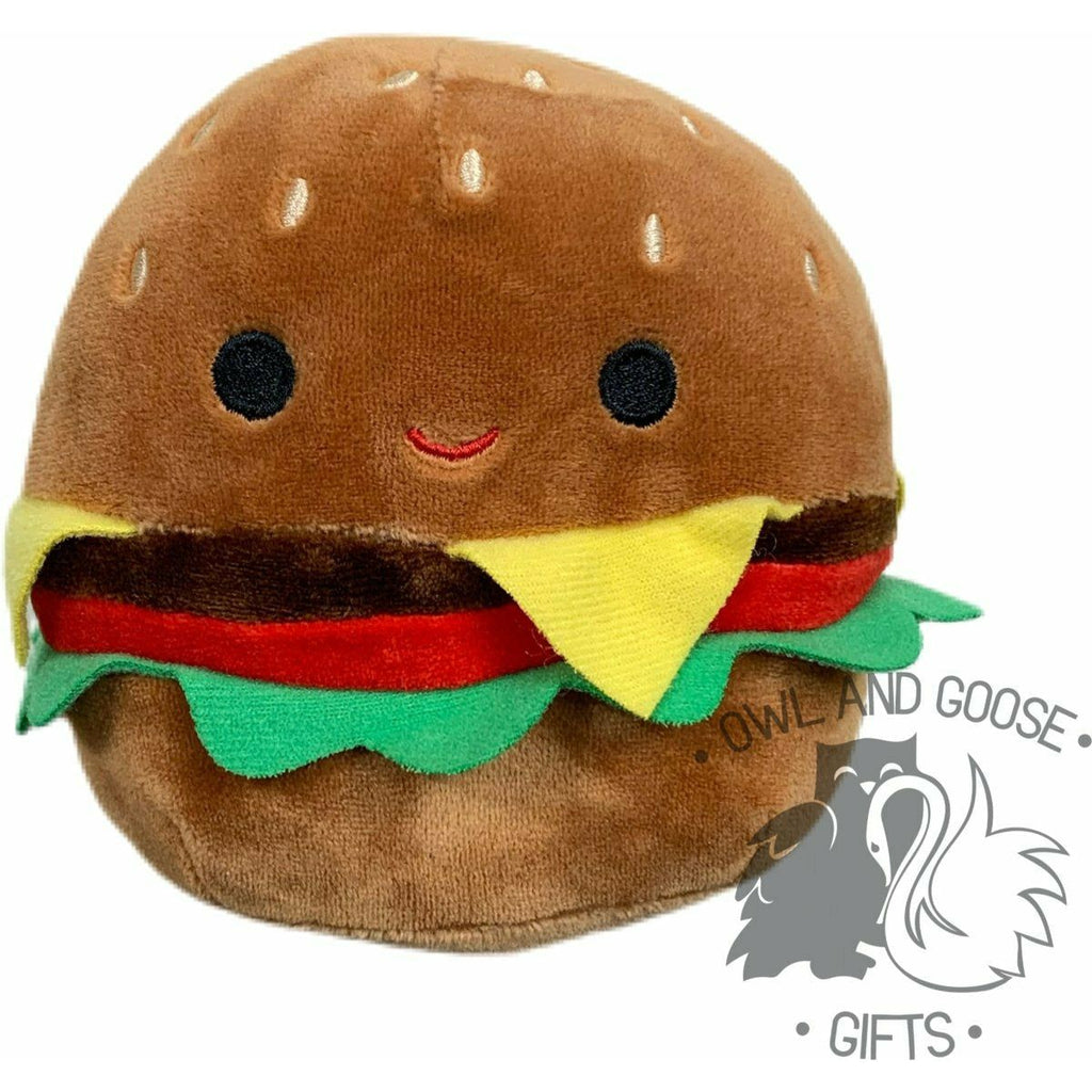 Squishmallow Cheeseburger - Carl 5 inch - Owl & Goose Gifts