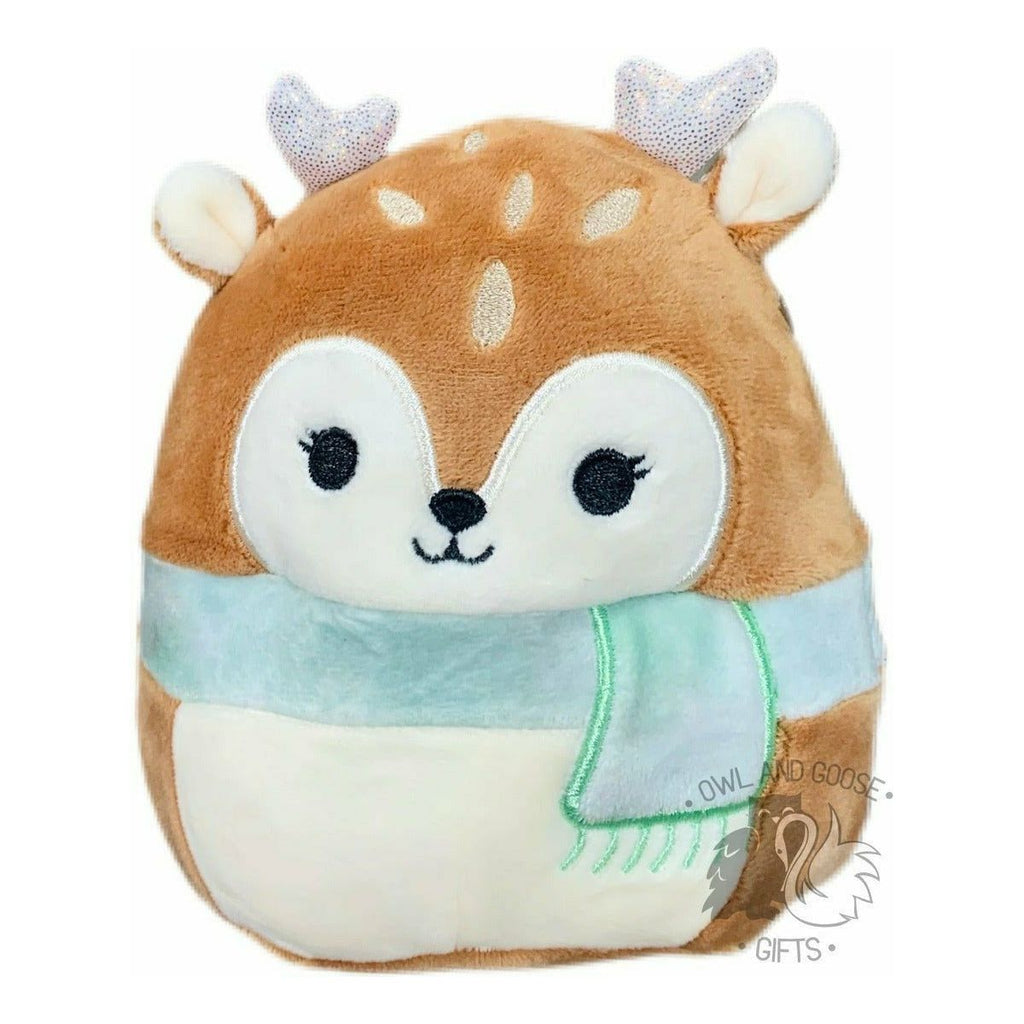 Squishmallow Christmas Fawn - Dawn 5 inch - Owl & Goose Gifts