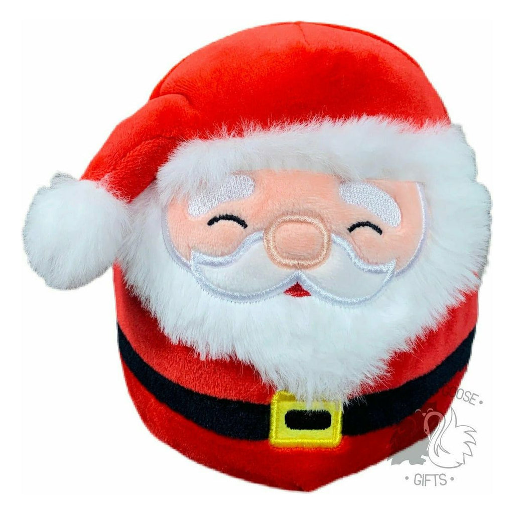 Squishmallow Christmas Santa w/ Closed Eyes - Nick 5 inch - Owl & Goose Gifts