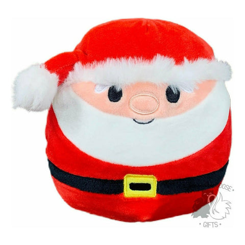 Squishmallow Christmas Santa w/ Open Eyes - Nick 5 inch - Owl & Goose Gifts