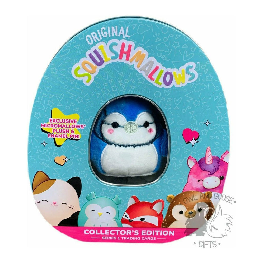 Squishmallow Collector's Tin - Babs the Blue Jay - Owl & Goose Gifts