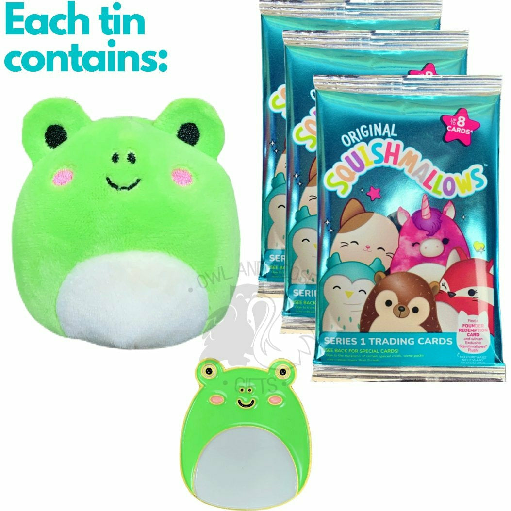 Squishmallow Collector's Tin - Wendy the Frog - Owl & Goose Gifts