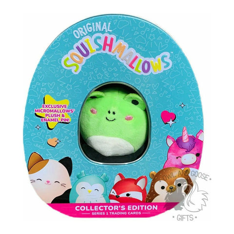 Squishmallow Collector's Tin - Wendy the Frog - Owl & Goose Gifts
