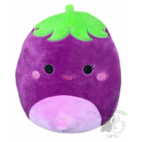 Squishmallow Eggplant - Glena 8 inch - Owl & Goose Gifts