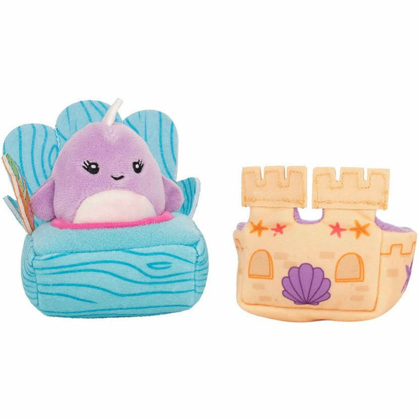 Squishmallow 2 Inch Squishville Beach Set - Owl & Goose Gifts