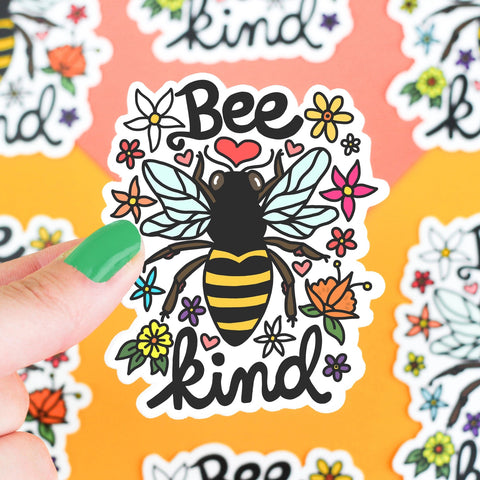 Turtle's Soup Bee Kind Vinyl Sticker - Owl & Goose Gifts